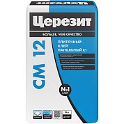 CM 12. Клей для напольной плитки крупного размера (до 60х60см), 25 кг. Церезит