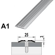 Порог-стык 25*1350мм алюминий (102 Ольха серая)  А1